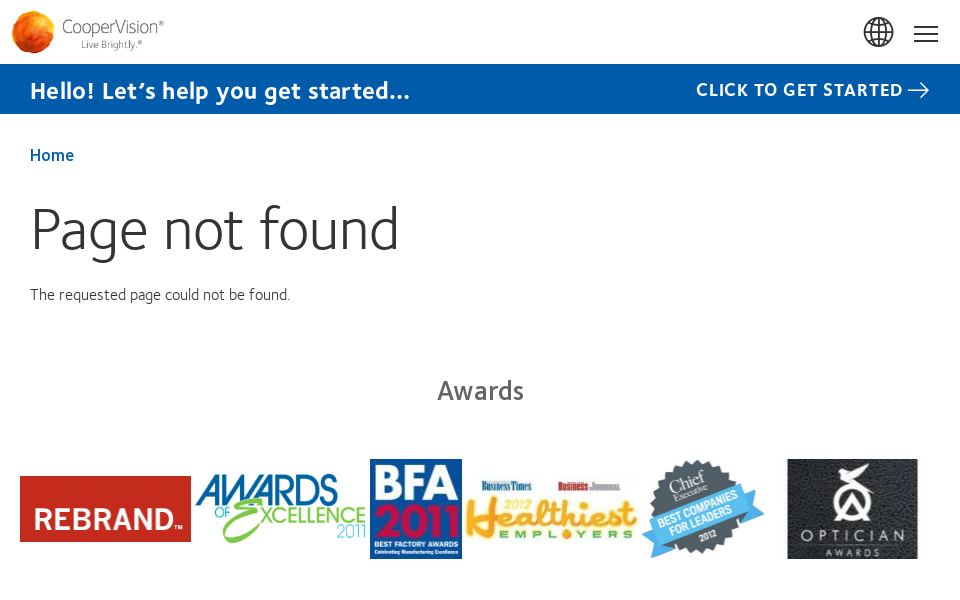 www.facebook.com/CooperVisionGlobal screen capture