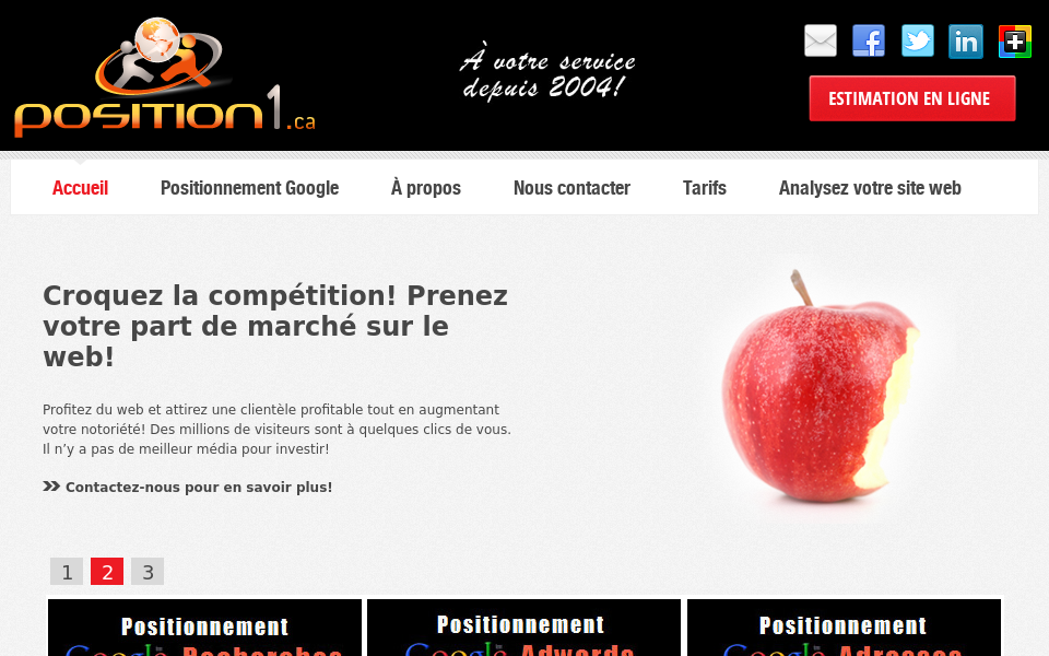 position1.ca screen capture