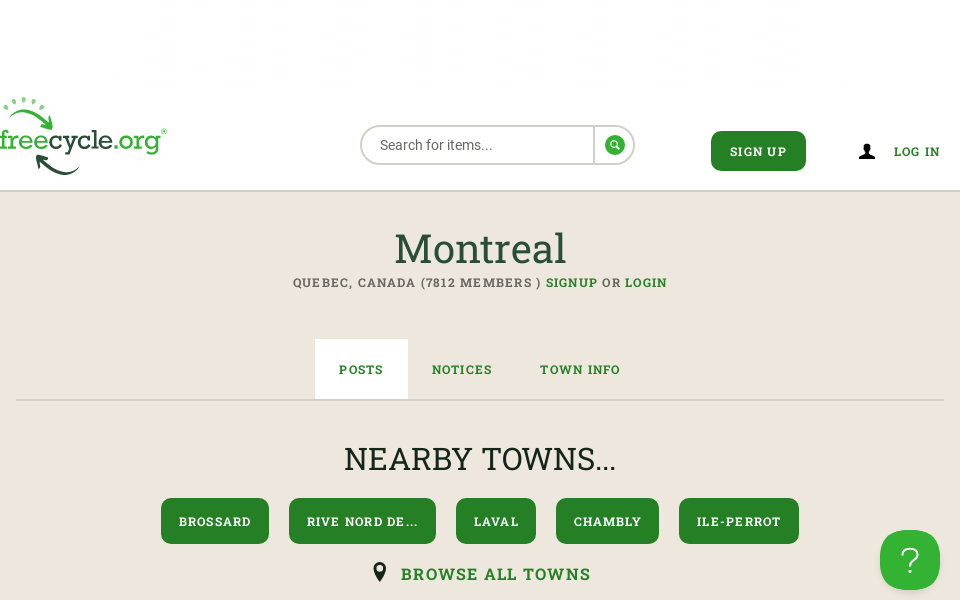 www.freecycle.org/town/MontrealQC screen capture