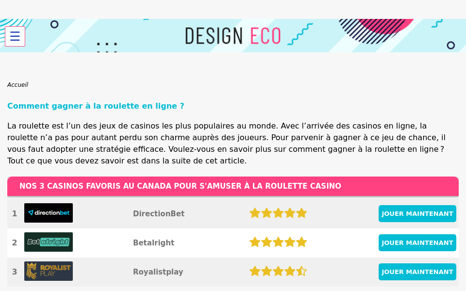 www.design-eco.ca/ screen capture