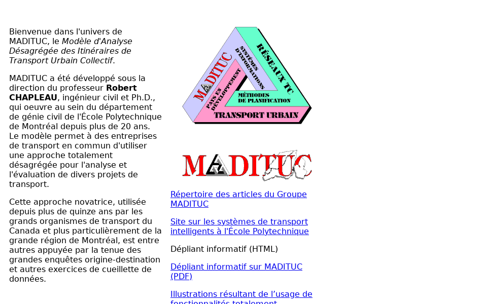 www.madituc.polymtl.ca/ screen capture