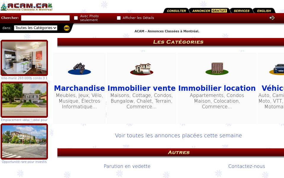 www.acam.qc.ca/Quebec/Montreal/annonces.acpl?query=advanced_search&search_and_display_db_new=on&photo=on&results_format=headlines screen capture