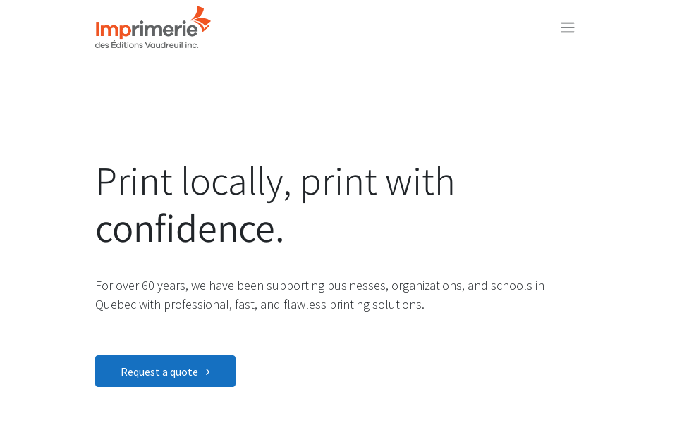imprimerie.editionsvaudreuil.ca/ screen capture
