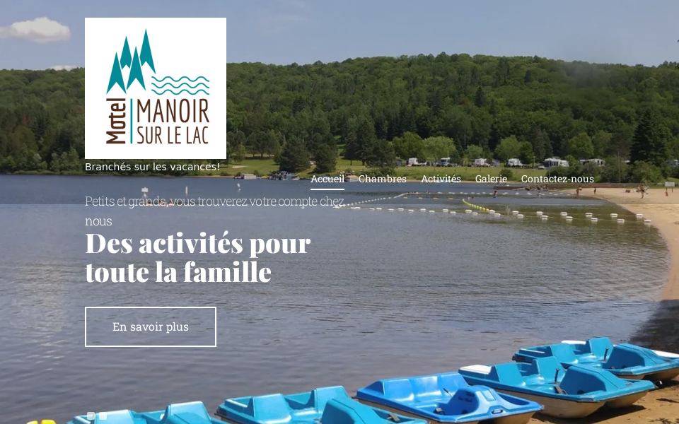 www.manoirsurlelac.ca/ screen capture