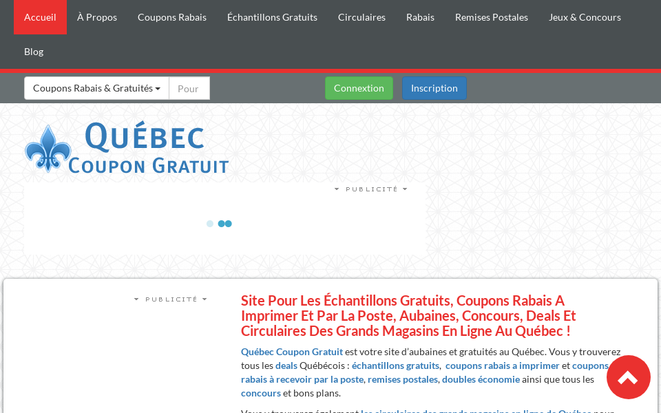 quebeccoupongratuit.com/ screen capture