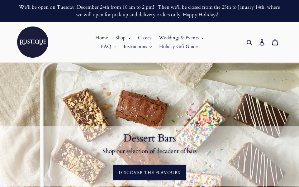 rustiquepiekitchen.com/ screen capture