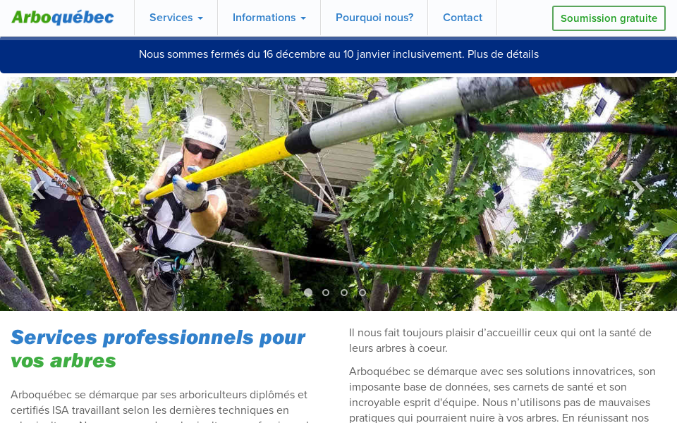 arboquebec.com screen capture