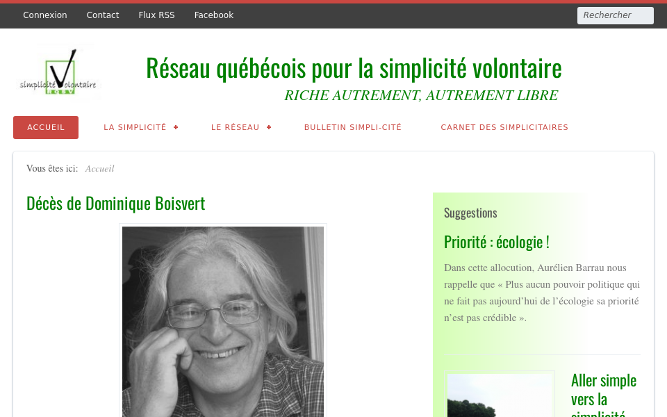 www.simplicitevolontaire.org/ screen capture