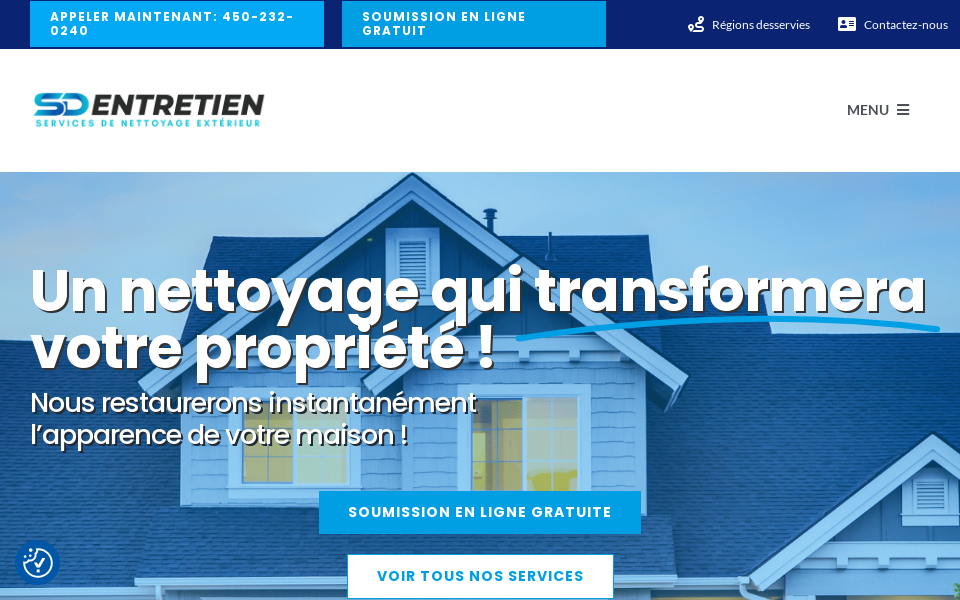 sdentretien.com/ screen capture