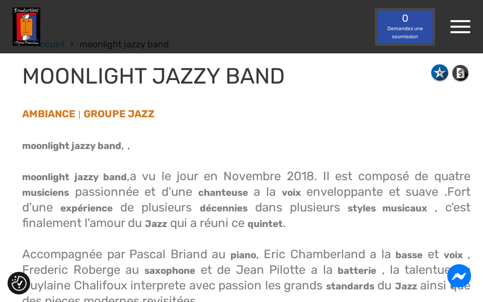 huguespomerleau.com/moonlight-jazzy-band/ screen capture