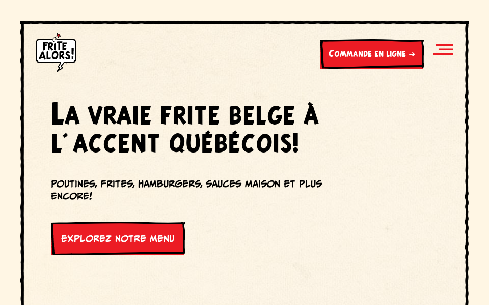 fritealors.com/ screen capture