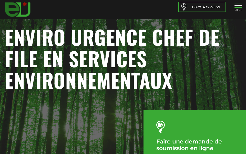 www.envirourgence.com/fr/ screen capture