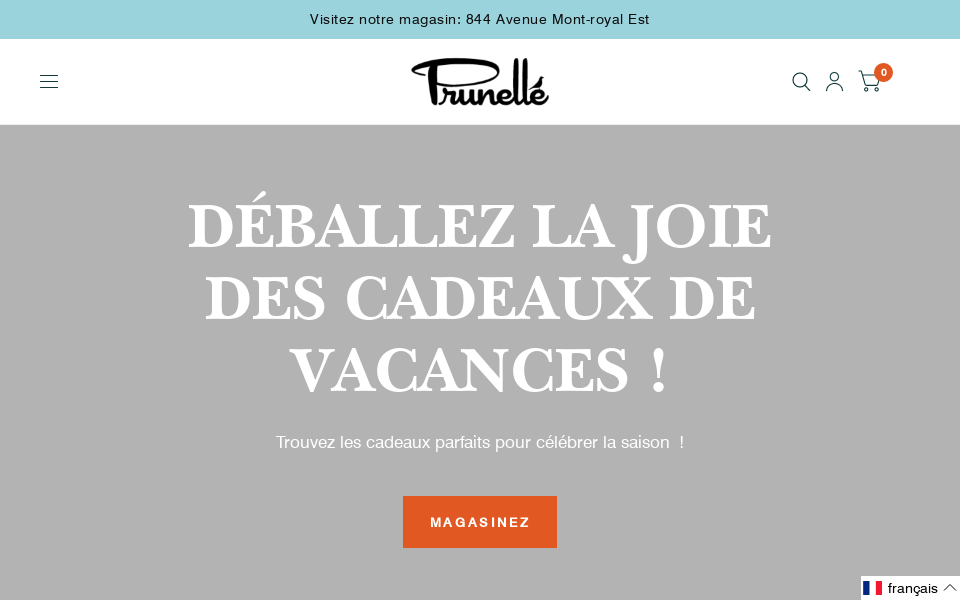 prunelle.ca/ screen capture