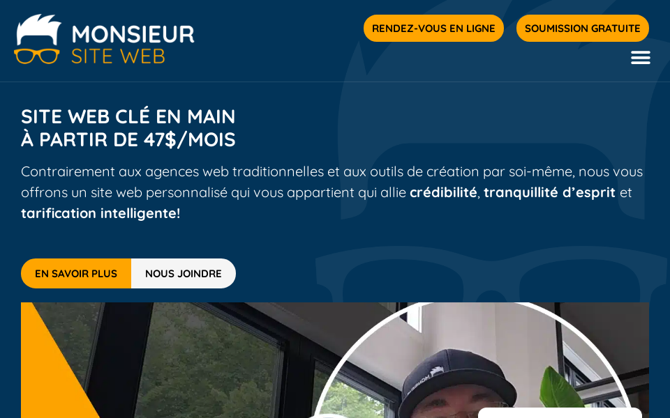 monsieursiteweb.com screen capture