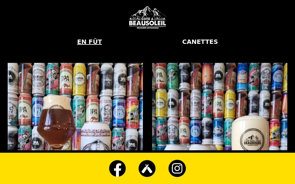 coteabeausoleil.beer/ screen capture
