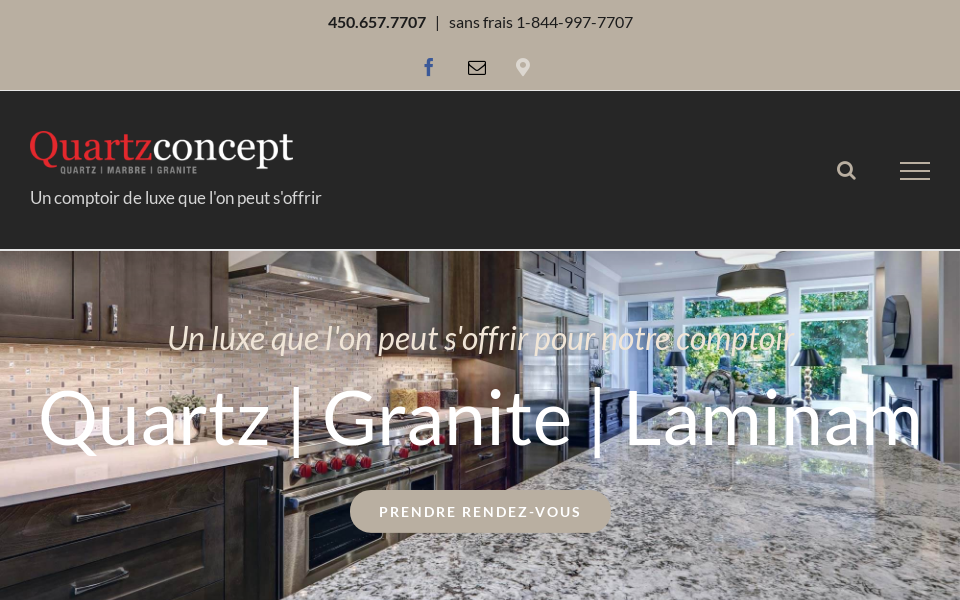 www.quartzconcept.ca screen capture