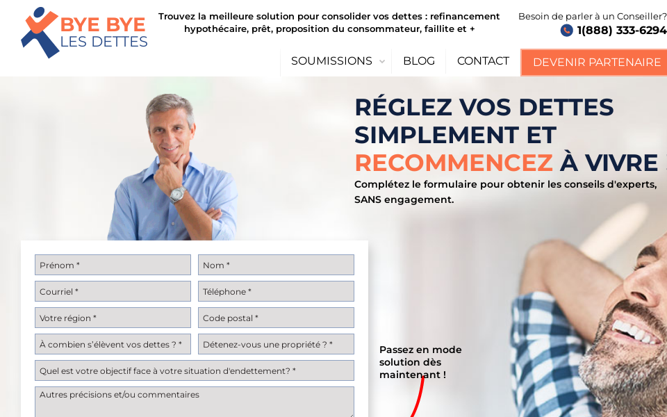 byebyelesdettes.ca/ screen capture