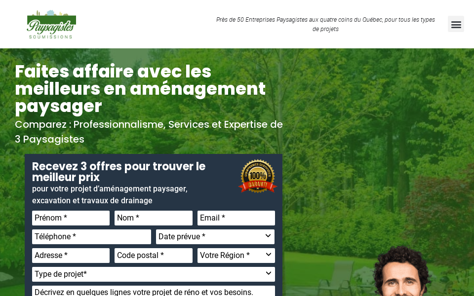 soumissionspaysagistes.com/ screen capture