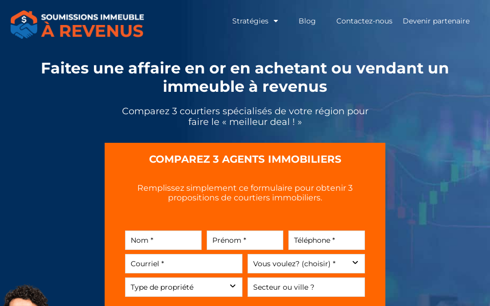 soumissionsimmeublearevenu.ca/ screen capture