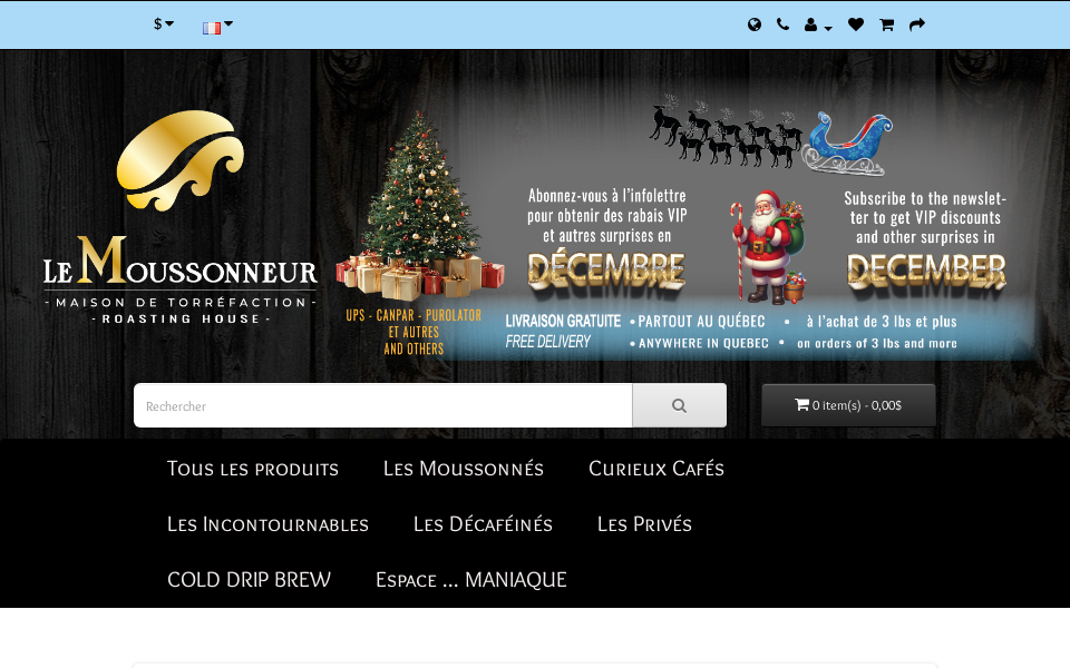 lemoussonneur.ca/ screen capture