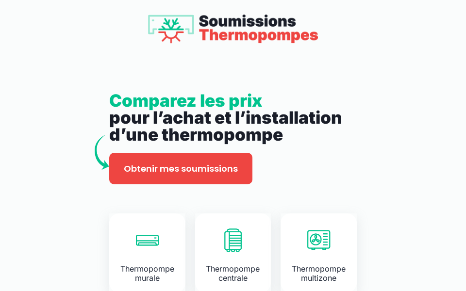 soumissionsthermopompes.ca/ screen capture