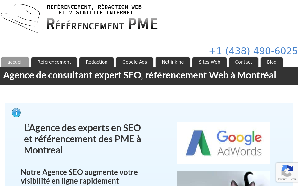 referencement-pme.ca/ screen capture