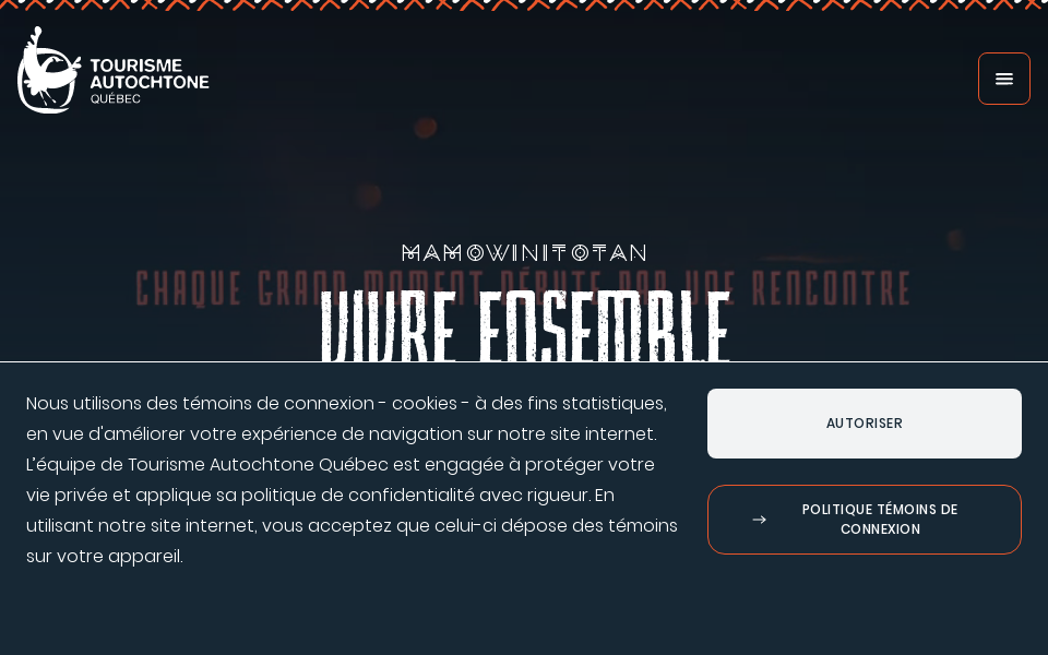tourismeautochtone.com/ screen capture