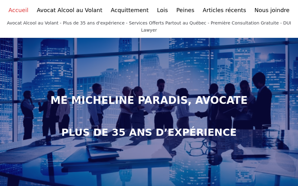 sosalcoolauvolant.ca/ screen capture