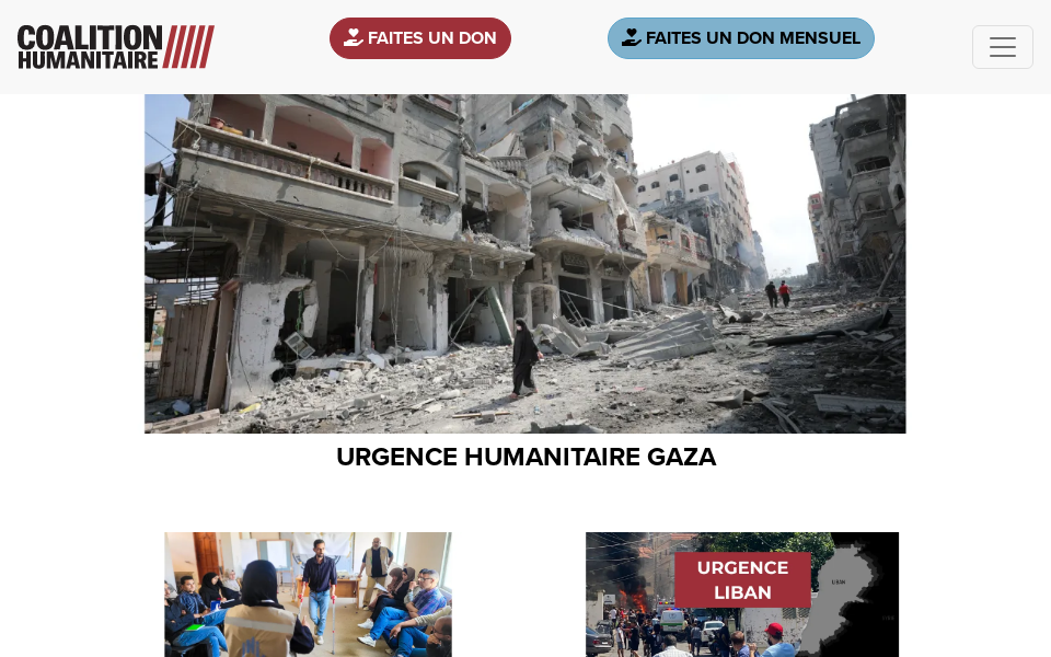 www.coalitionhumanitaire.ca/ screen capture