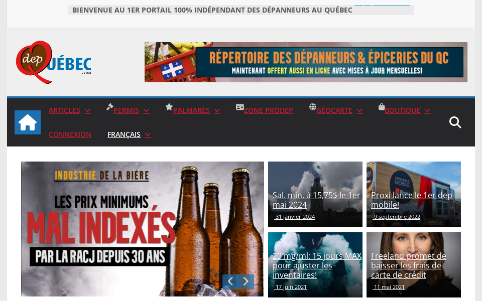 depquebec.com/ screen capture