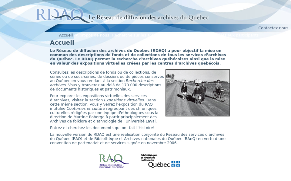 rdaq.banq.qc.ca/accueil/ screen capture