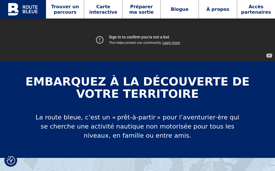 laroutebleue.ca/ screen capture