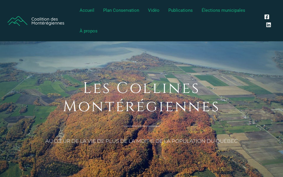 coalitionmonteregiennes.ca/ screen capture