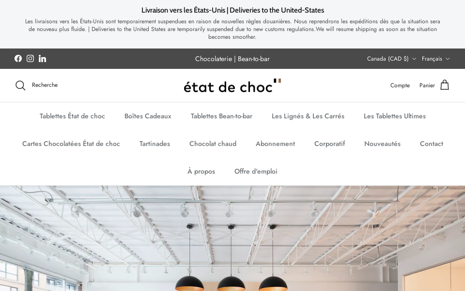 www.etatdechoc.com/ screen capture