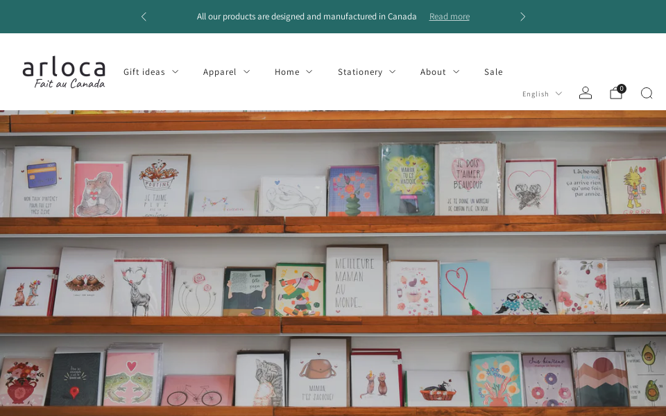 arloca.com/ screen capture