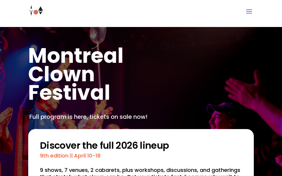 www.mtlclownfest.com/ screen capture