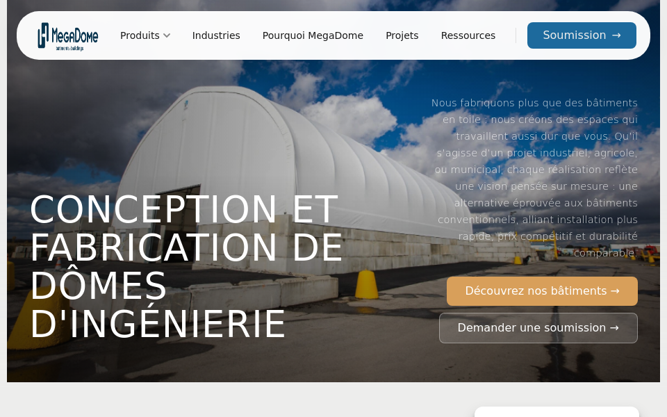 batimentsmegadome.com/ screen capture