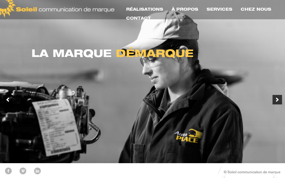 soleilcom.com/ screen capture