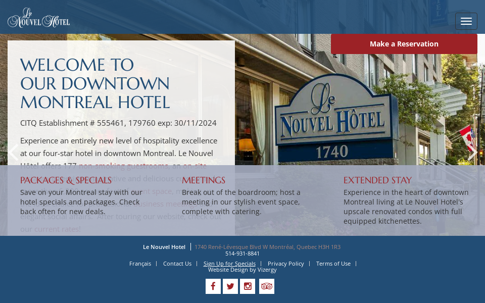 www.lenouvelhotel.com/ screen capture
