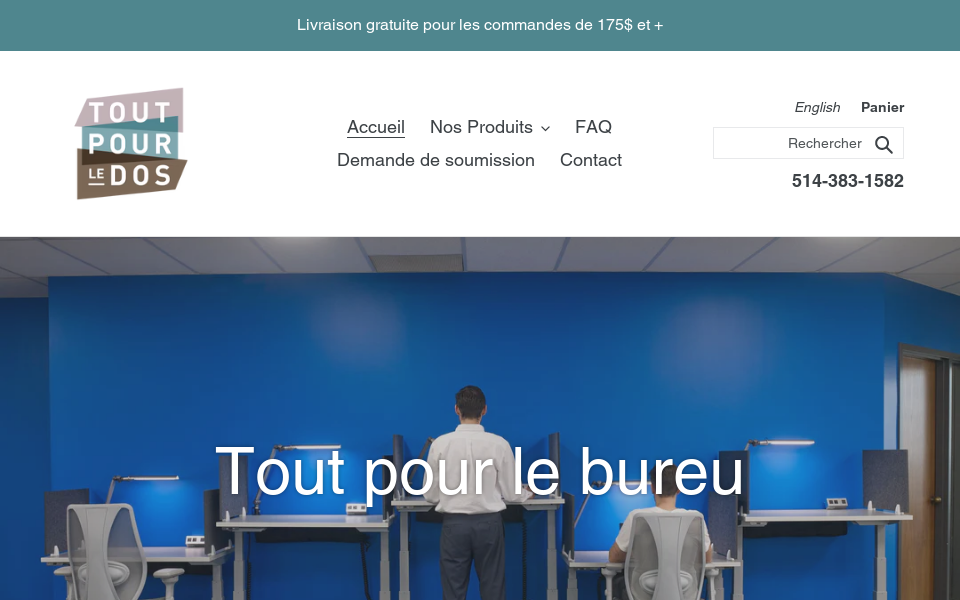 toutpourledos.com/ screen capture