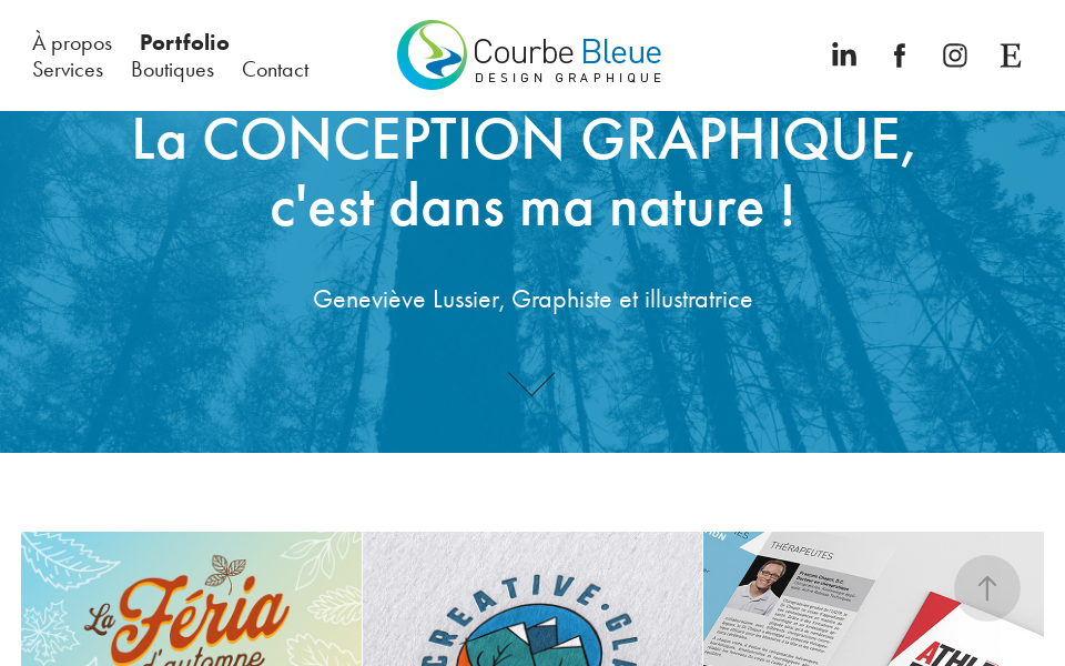courbebleue.com/ screen capture