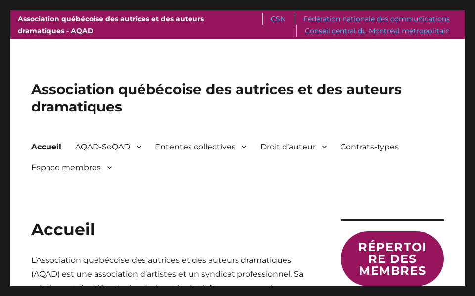 aqad.qc.ca/ screen capture