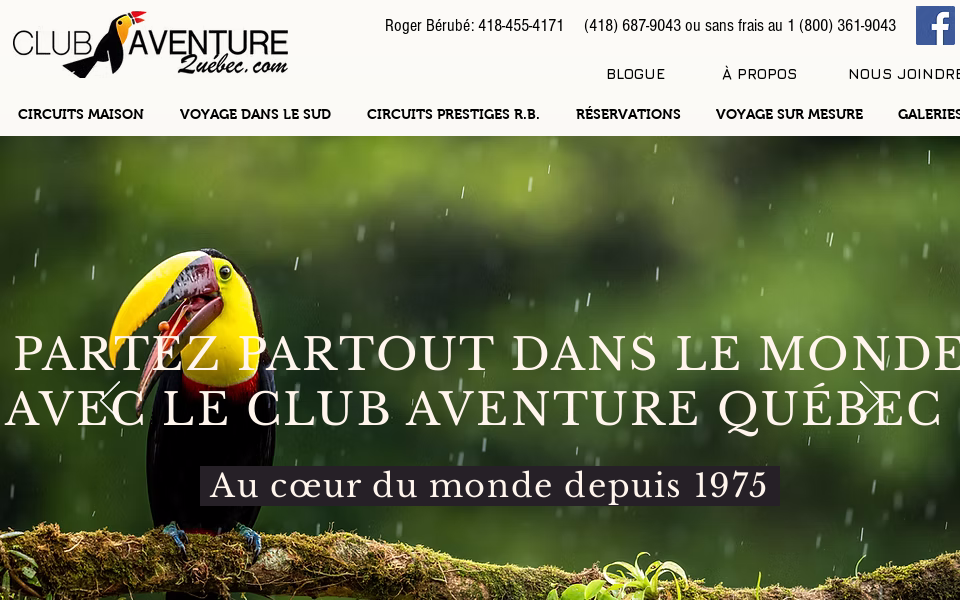 www.clubaventure.com/ screen capture