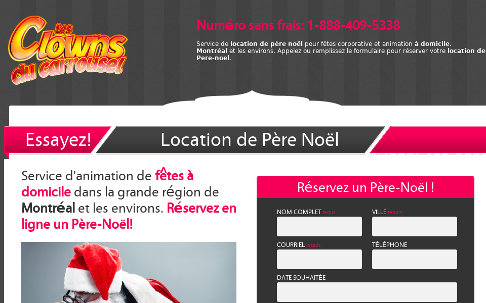 www.lesclownsducarrousel.com/ screen capture