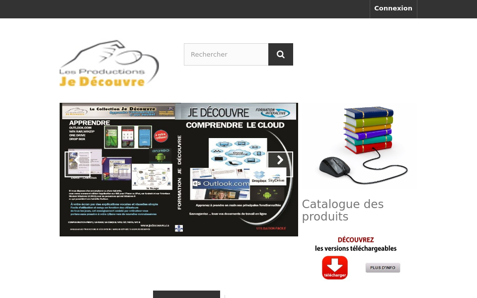 jedecouvre.ca/ screen capture