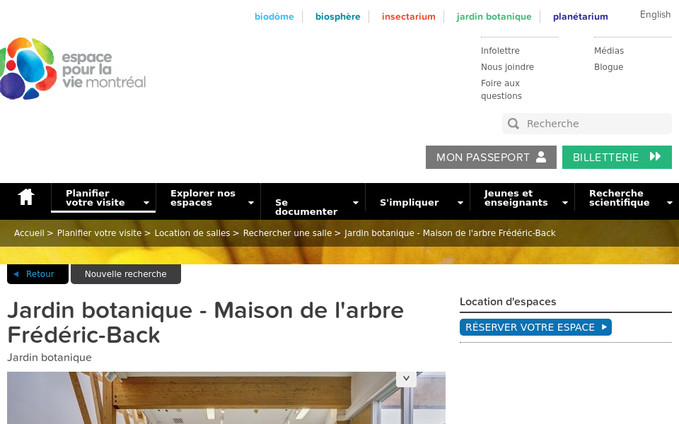 espacepourlavie.ca/location/jardin-botanique-maison-de-larbre-frederic-back screen capture