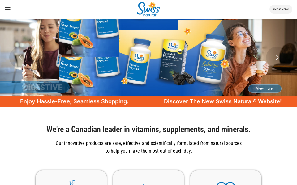 swissnatural.com/ screen capture