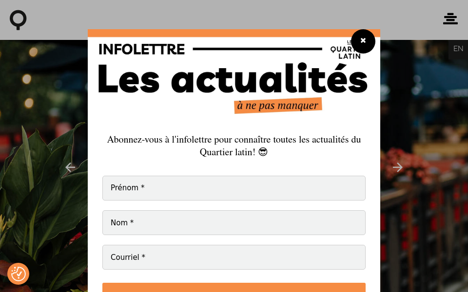 facebook.com/quartierlatin screen capture